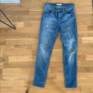 9” high riser skinny skinny Madewell jean size 26